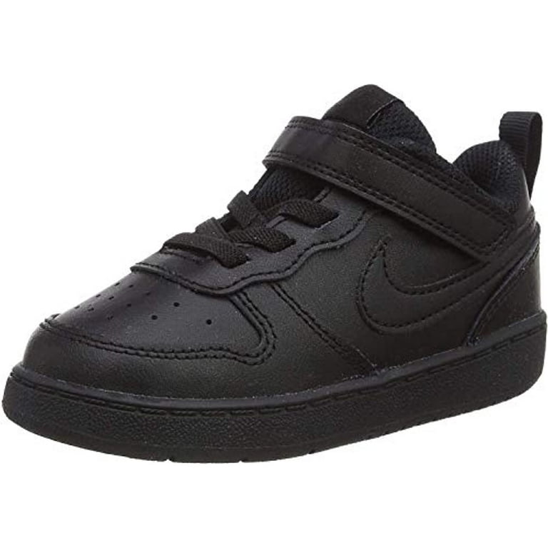 Nike Court Borough Low 2 (TDV) Toddler Bq5453-001 Size 9 Black/Black/Black