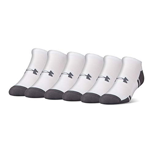 Under Armour Under Armour Adult Resistor 3.0 No Show Socks , White