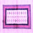 thumbnail image 1 of Ahgly Company Indoor Square Abstract Purple Contemporary Area Rugs, 5' Square, 1 of 4