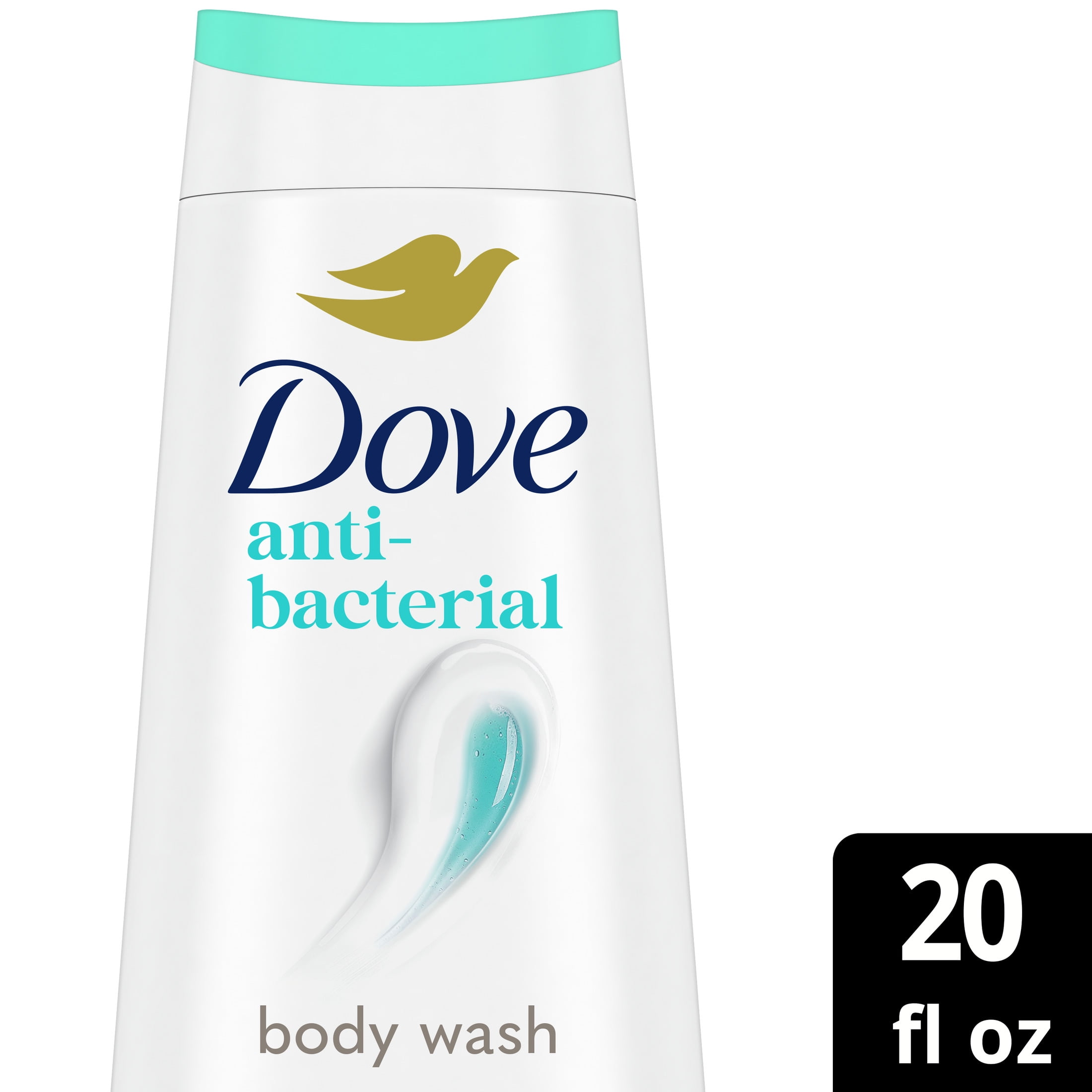 Dove Antibacterial Daily Use Body Wash for Women Protects from Dryness All Skin, 20 oz