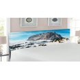 thumbnail image 2 of Mountain Headboard, Majestic Mountain Northerns Italy European Mediterranean Snowy Peak Nature, Upholstered Decorative Metal Bed Headboard with Memory Foam, King Size, Brown Blue White, by Ambesonne, 2 of 4