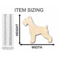 thumbnail image 2 of Unfinished Wood Schnauzer Dog Shape - Animal - Pet - Craft - up to 46" DIY 8" / 1/2", 2 of 3