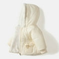 thumbnail image 5 of RMGVDSD Baby Girls Down Jacket Toddler Winter Coats Fashion Cute Thicken Long Sleeve Hooded Zip Up Padded Jackets Baby Warm Coat Outerwear 18-24 Months, 5 of 6