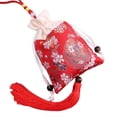 thumbnail image 1 of Qarigey Bolso con cordón Bolsita Bordado Bendiciones Hogar Oficina Dormitorio Sala de estar Colgante Coche Revisión trasera Colgante Festival Accesorios de disfraces Rojo Qarigey AP017945-01, 1 of 6