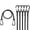 Black, variant on MMIZTFC 24 Inch Bungee Cords with Hooks, 6 Pack Rubber Heavy Duty Bungee Cords for Outdoor Tent, Luggage Rack, Camping, Cargo, RV, Bike