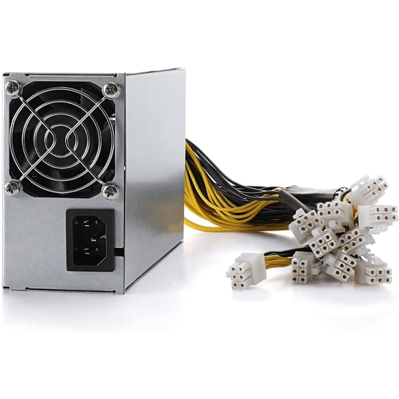 2000W PSU Mining Power Supply Module For Ethereum BTC GPU 10x6PIN 110V - 264V