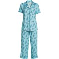 thumbnail image 5 of Joyspun Women's Knit Notch Collar Top and Capri Pants Pajama Set, 2-Piece, Sizes S to 3X, 5 of 5