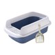 thumbnail image 5 of Caja de arena para gatos, inodoro, bandeja de arena desmontable para mascotas, arena semicerrada grande azul grande, 5 of 9