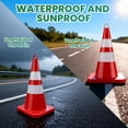 thumbnail image 2 of 12 Pack Traffic Safety Cones, 28in Safety Cones with Reflective Collar, Orange Safety Cones, Soccer Training Cones for Sports Training & Playground Use, 2 of 8
