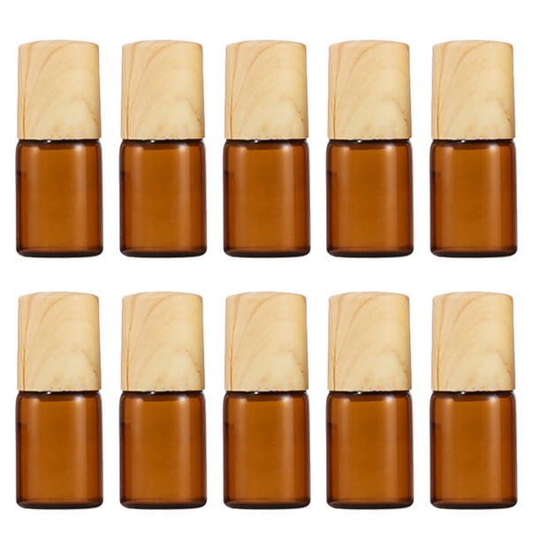 10 unids Botellas de rodillos de vidrio recargables Roll en botellas Botellas de perfume de vidrio 2ml