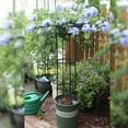 thumbnail image 4 of Garden Circular Trellis, Black Steel Frame Umbrella Trellis Tower, Vertical Steel Garden Climbing Tower, Garden Climbing Plant Support Structure for Live Plants Support, 4 of 7