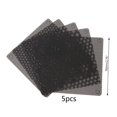 thumbnail image 1 of 5PCS PVC Fan Dust Filter PC Dustproof Case Cuttable Computer Mesh Cover 40mm 50mm 60mm 70mm 80mm 90mm 140mm Mesh Black D 7cmx7cm, 1 of 6