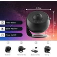 thumbnail image 6 of ZDSSY Galaxy Star Projector for Bedroom Decor, 12 in 1 360° Rotating, Timed Night Starry Nebula Projector Lamp for Kids, Home Theater, Ceiling, 6 of 7