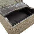 thumbnail image 6 of vidaXL 2-Seater Patio Sofa with Cushions Gray Poly Rattan, 6 of 10