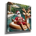 thumbnail image 2 of Epic Graffiti 'Santa On Vacation' by Rey Klimt Canvas Wall Art, 18" x 18", 2 of 8