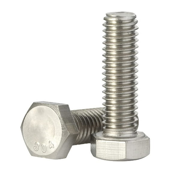 Vis de Tête Hexagonale 1/4-20 X 1 Pouces, Boulons Hexagonaux, Entraînement Hexagonal Externe, Acier Inoxydable 304, Filetage Grossier Unc Entièrement Fileté, 50 Pcs