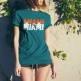 thumbnail image 6 of UGP Campus Apparel Miami Retro Repeat - Sports Team City Pride Tailgating T Shirt - Large - Antique Jade Dome, 6 of 6