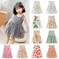 thumbnail image 4 of TAIAOJING Summer Toddler Girls Sleeveless Sundress Floral Prints Ruffles Dress Casual Dress Clothes For 1-2 Years, 4 of 4