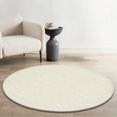 thumbnail image 6 of Delara Premium Handwoven Wool and Jute Area Rug, 6' Round, Natural Boucle, 0.25" Thick, Soft & Durable for Living Room, Bedroom, Entryway, 6 of 7