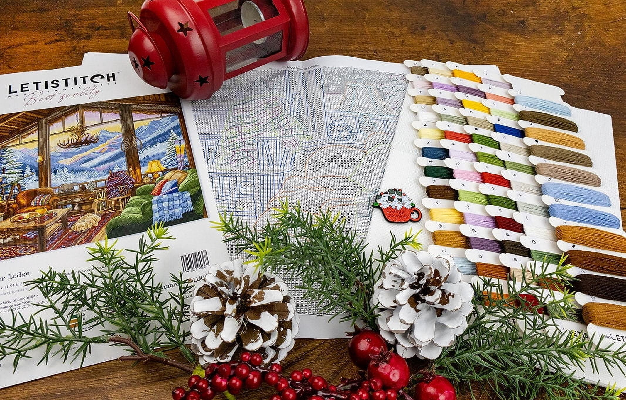 Winter Lodge L9922 Counted Cross Stitch Kit