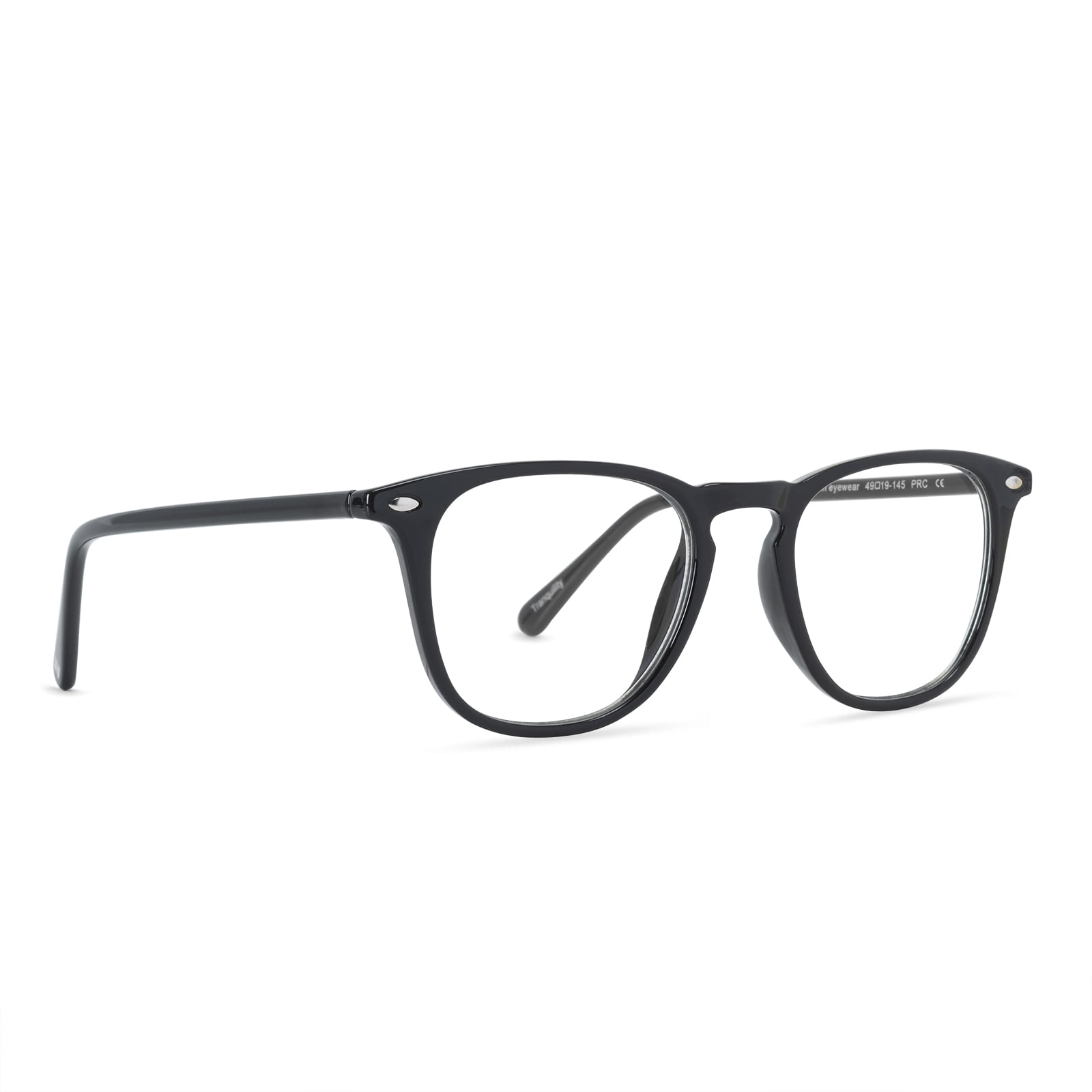Men's Health Reading Glasses Tranquility Blue Light Blocking by DIFF Eyewear Black +2.5