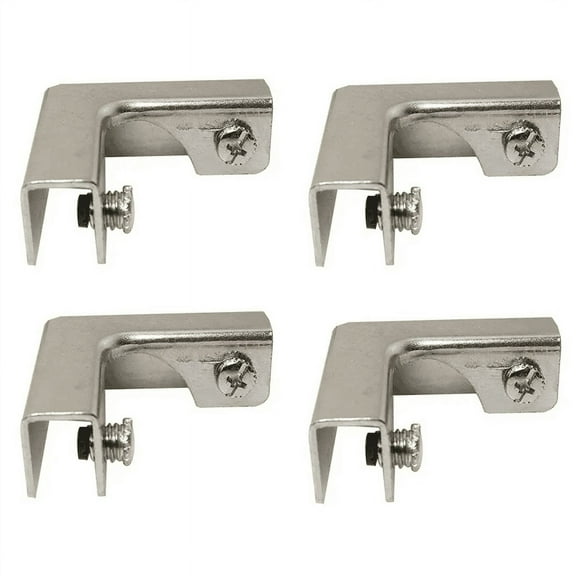 4Pcs L Type Glass Fixing Clip 2 Way Glass Connectors for 6-10Mm Furniture Hardware Glass Accessories