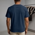 thumbnail image 5 of Stamzod Mens Shirts Summer V-Neck Corduroy Pullover Tops Loose Casual Short Sleeve T-Shirts Plus Size Men Clothing Navy XXL, 5 of 9