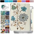 thumbnail image 1 of iPad PRO 9.7 Inch [Pro 9.7 2016] A1673 A1674 A1675 MLPX2LL/A MLPW2LL/A MLPY2LL/A MLYJ2LL/A Shock Proof Magnetic Dual Angle Stand with Honeycomb Pattern Printed Cover - Watercolor Flowers, 1 of 8