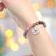 thumbnail image 3 of Compass Shape Pendant Bracelet for Weddings Hand Chain Pink Agate Closure Decorative 1Set, 3 of 4
