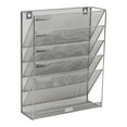 thumbnail image 7 of Mind Reader 5-Tier Vertical File Storage, Desktop Organizer, Wall Mount, Office, Metal, Black, 7 of 7