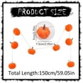 thumbnail image 3 of 4.92 Ft Fall Pumpkin Garland,Halloween Faux Pumpkin Banner,Pre-Assembled Autumn Hanging Garland,Autumn Harvest Pumpkins Garland Banner for Fireplace Mantel Porch Wall Thanksgiving Farmhouse Decor, 3 of 9