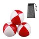 thumbnail image 4 of 3 pelotas de malabares, pelotas pequeñas de PU, accesorios difíciles para juegos en el patio trasero, lanzamiento fácil. Rojo Blanco, 4 of 8