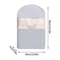 thumbnail image 3 of Peach Skin Velvet Storage Bag For Home Textile Organizing Space Saving Hanging Design Clothes Storage Container for Linen Closet Blankets Ideas Soft Storage Containers Tote for Storage with Container, 3 of 3