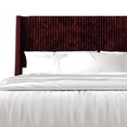 thumbnail image 4 of Castle Place Corduroy Velvet Full Platform Bed With Storage, Red, 4 of 11