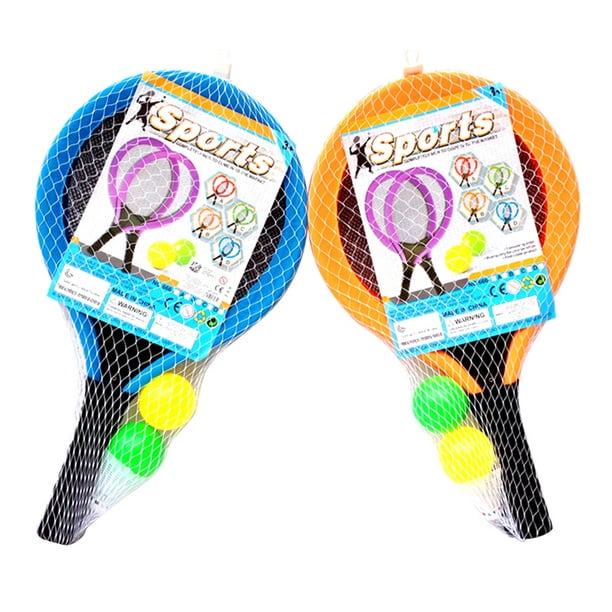 Pixnor Badminton Racket For Kidspair Of Badminton Tennis Set Badminton Racket Water Tennis Racket Tennis Balls For Kids (Color In Random)