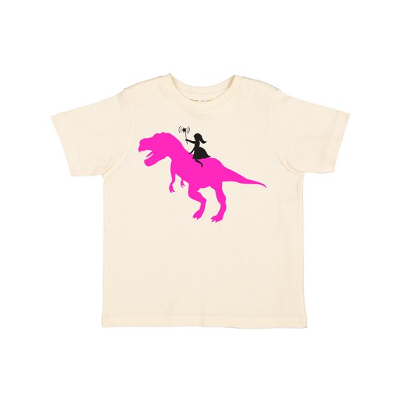 Inktastic Princess Riding Her T-rex Girls Toddler T-Shirt