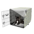 thumbnail image 5 of Abstract Dog Crate Cover, Art of Scribbled Bushes Herbs and Grass, Easy to Use Pet Kennel Cover Small Dogs Puppies Kittens, 7 Sizes, Pale Seafoam Yellow, by Ambesonne, 5 of 6