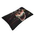 thumbnail image 3 of Bixox Glitch Screaming Skull Printed Pillow Protector,Super Soft Ideal for Home,Guests,Rentals - 16"x24", 3 of 8