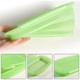 thumbnail image 4 of Fiambrera de silicona, caja Bento, contenedor de almacenamiento de alimentos plegable con tapa con Clip, 1 Uds., 4 of 5