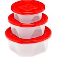 thumbnail image 1 of 2 Set de Contenedores Recipientes de 3 Piezas PLASTICOS JAGUAR Articulo de Cocina, 1 of 2