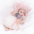thumbnail image 1 of Sombrero Reborn Baby Doll Cloveray de 30 cm con forma de zorro rosa para niña, 1 of 6