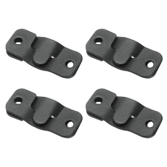Uxcell 8 Pcs Soporte de Montaje Empotrado, Gancho para Marco de Foto Interconectable de 50 x 19 mm para Colgar Cabeceros, Negro