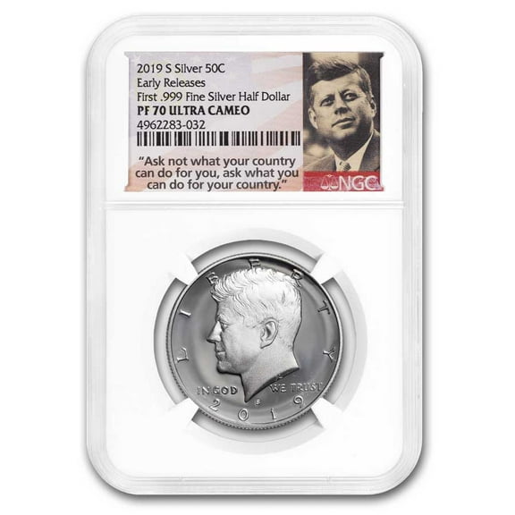 2019-S Silver Kennedy Half Dollar PF 70 Ultra Cameo NGC