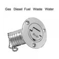 thumbnail image 2 of Tapa de llenado de combustible para cubierta de barco marino de acero inoxidable 316, tapa de combustible para gas, diésel, aguas residuales, 50 mm, accesorios de hardware para yates, 2 of 4