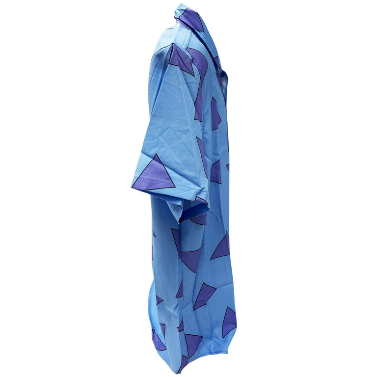 rocko's modern life dress shirt MyPartyShirt Rocko's Shirt Nickelodeon Modern Life Blue Button Down Up Costume Cosplay, Men's, Size: Adult Small