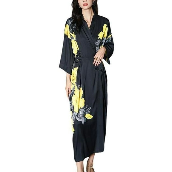 Robes for Women: Silky Satin Kimonos for Women, Long Lightweight Soft Cozy Womens Robes Satin Robes for Women