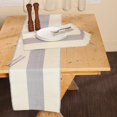 thumbnail image 2 of REDEARTH Table Runner-Ribbed Table Runner Woven Table Linen for Square, Round, Rectangle Dining Table, Coffee Table, Console, Dresser; 100% Cotton 14x72; Dark Gray, 2 of 6