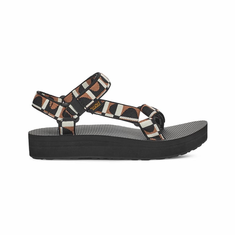 Teva Midform Universal Black Velcro Sandals Size: 10 Teva Midform Universal - Black Flatform Sandals - Strappy  main image 4