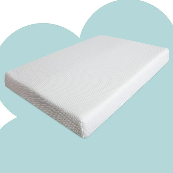 Pack and Play Mattress, Playard Mattress Pad Memory Foam Topper, Portable Toddlers Mattresses Firmness Featuring Soft Removable Washable Cover, 38’’ x 26” x 1.5”
