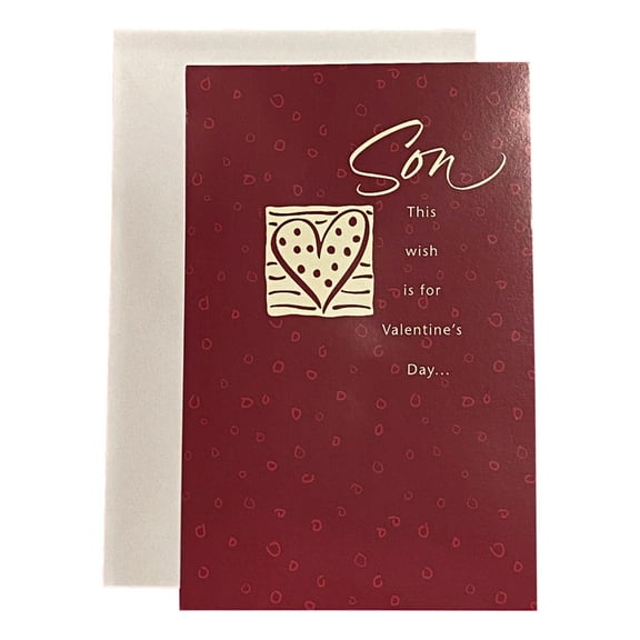Valentine's Day Greeting Card for Son - Son this wish is for Valentine's Day...; Heart